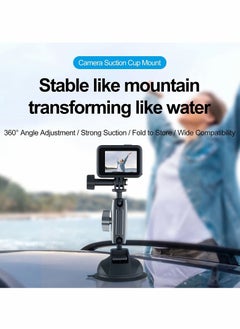 Y&D Aluminum Alloy Suction Cup Mount for G' Hero, In-sta360, Osmo Action, Nikon , and Other Action Camera, 360° Rotation Heavy Duty with 1/4 Thread  - Image 5