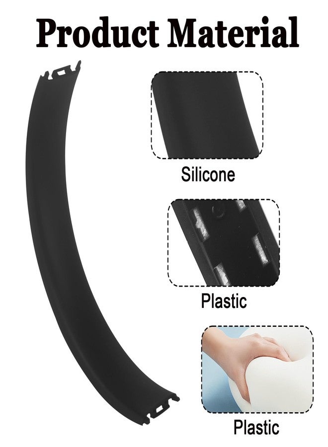 Adhiper Studio Pro Replacement Top Headband Foam Cushion Pad Repair Parts for Beats Pro (Model A2924) Studio 3 (Model A1914) and 2 Headphones - Black - Image 3