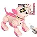 PRANITE Robot Dog Toy for Kids RC Smart Programmable Robotic Puppy Interactive Touch Music Remote Control Follow Mode Fun STEM Educational Learning Toy Rechargeable Pink AI - Image 2