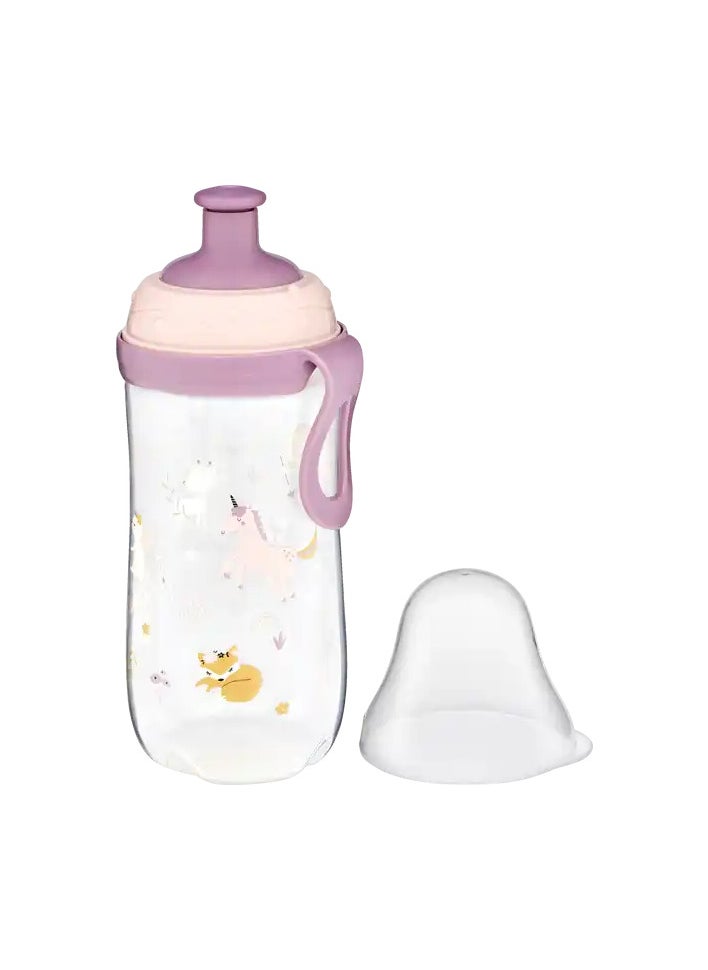 ROSSMANN - German Brand, Babydream Drinking Bottle with Pop-Up Closure 360ml, Purple – Kids Water Bottle, Spill-Proof Sippy Cup for Boys and Girls, for Nursery, Ideal for Toddlers 18+ Months, for Nursery, Outdoor or Indoor Use - Image 1