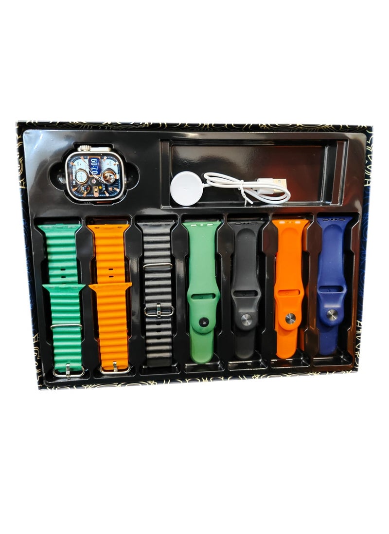 Ultra Smart Watch Ultra Health Fitness Tracker Sport Watch 49MM-Multicolour  - Image 2
