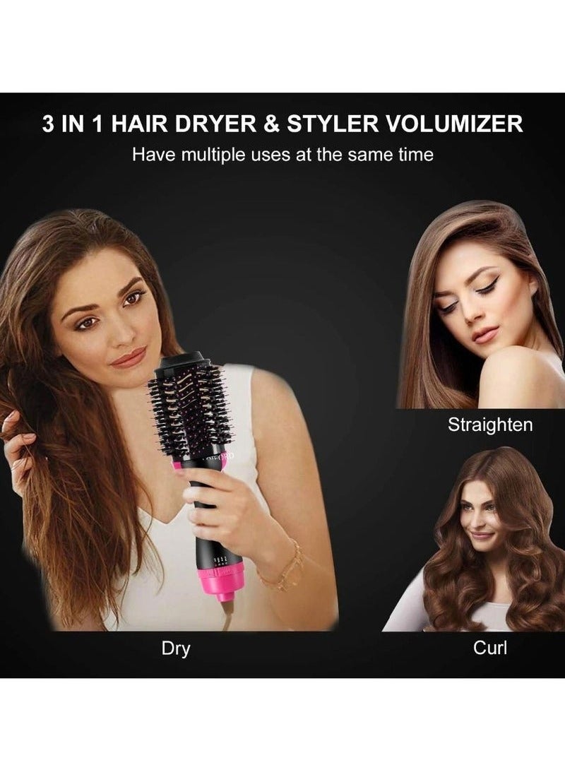 One Step 3-in-1 Hair Dryer and Volumizer Hot Air Brush – Hair Straightener Brush for Fast Drying, Straightening, and Curling – Professional Styling Tool for Smooth, Voluminous Hair - Image 5
