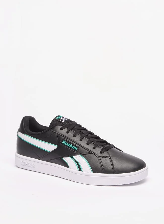 ريبوك Mens Panelled Sports Shoes with Lace-Up Closure - Court Retro