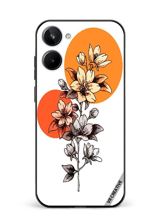 VR CREATIVE Protective Case Cover For Realme 10 Flower Design Multicolour - Image 1