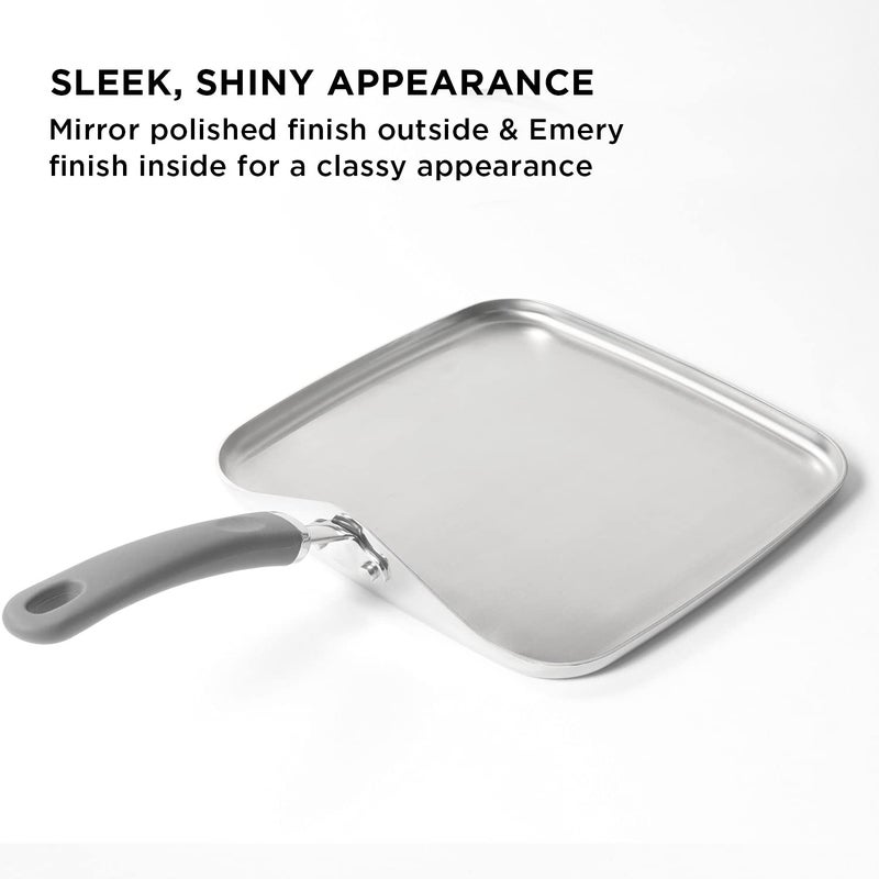 MEYER مقلاة ميار تريفانتج من الفولاذ المقاوم للصدأ على شكل مربع مفتوح، (31612) - Image 5