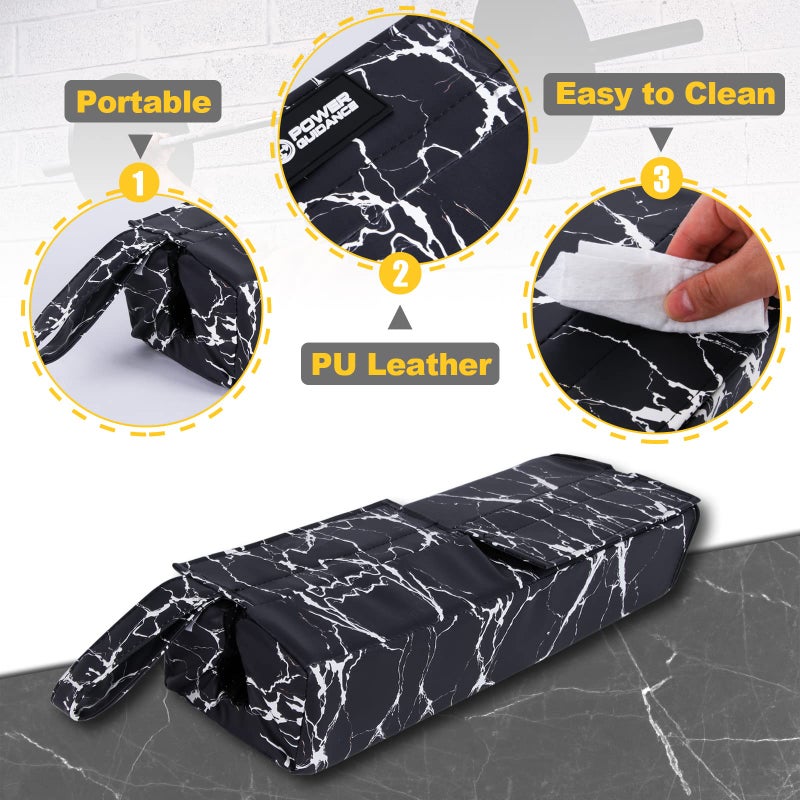 POWER GUIDANCE Square Hip Thrust Pad Barbell Squat Pad Protective Pad for Barbell Bench Press, Barbell Hip Thrusts, Weight Lifting, Squats, Lunges - Fit Standard and Olympic Bars - Image 4