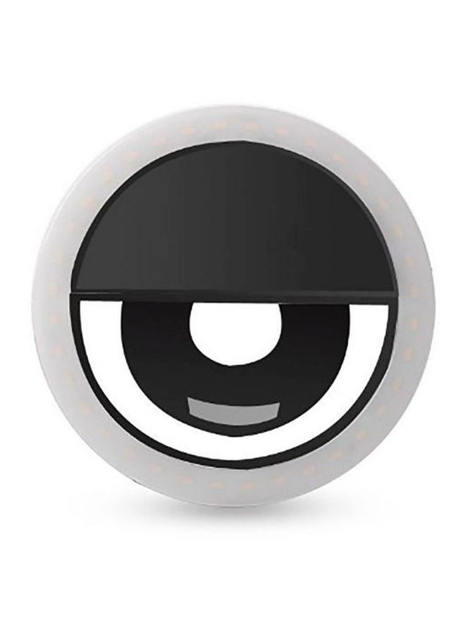 Generic Selfie LED Ring Flash Light For Smartphone White  - Image 2