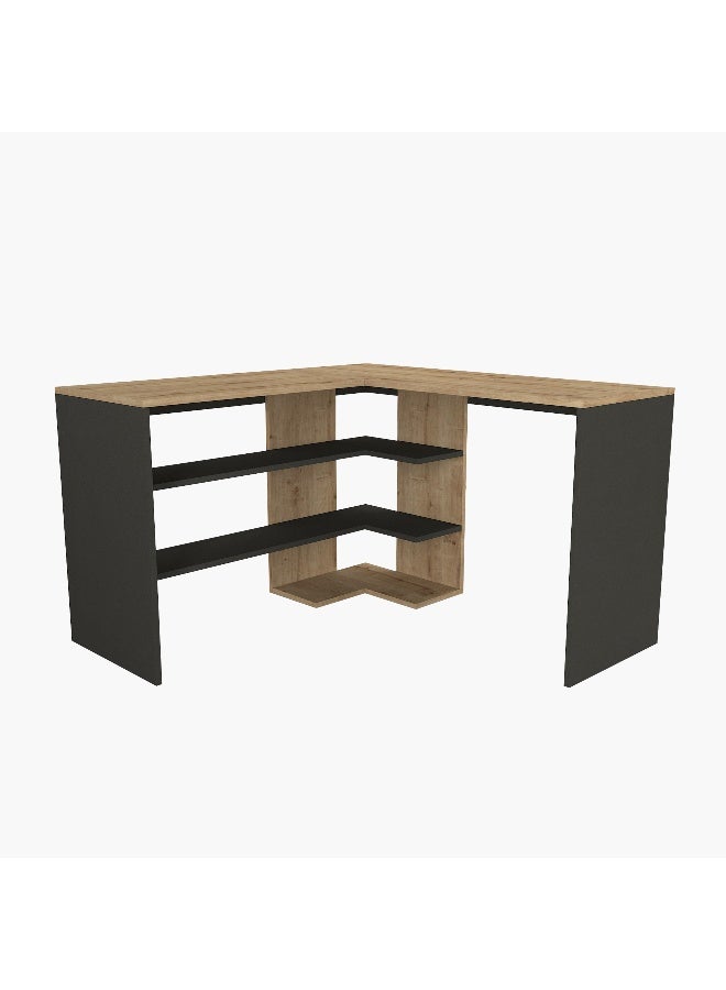 Home Box L-Shaped Study Desk in Wood Finish - Image 4