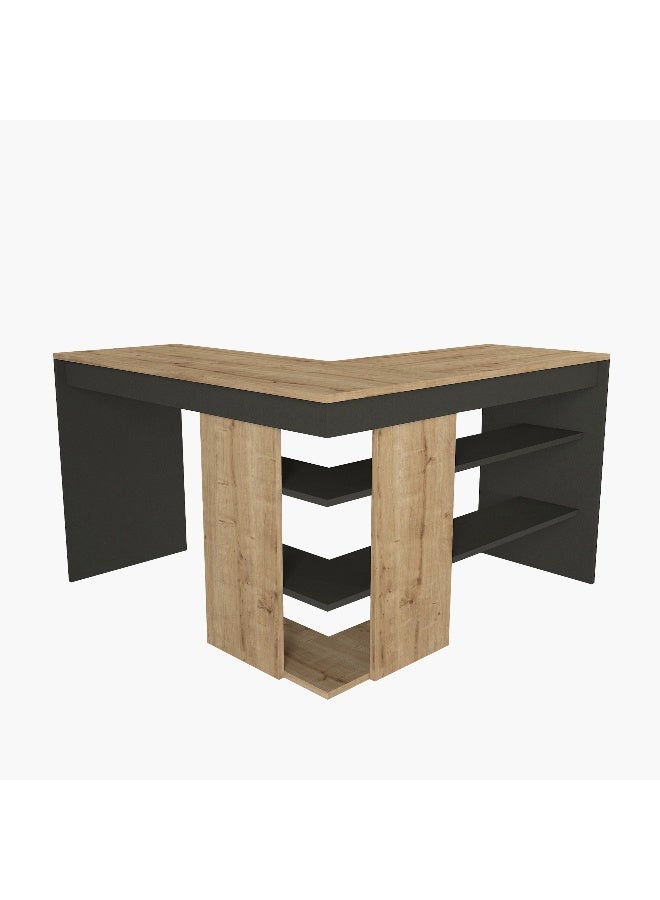 Home Box L-Shaped Study Desk in Wood Finish - Image 5