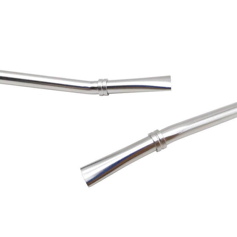 GFDesign Yerba Mate Bombilla Gourd Drinking Filter Straws 304 Food-Grade 18/8 Stainless Steel - Set of 2 with Cleaning Brush - 6.1" Long - Image 3