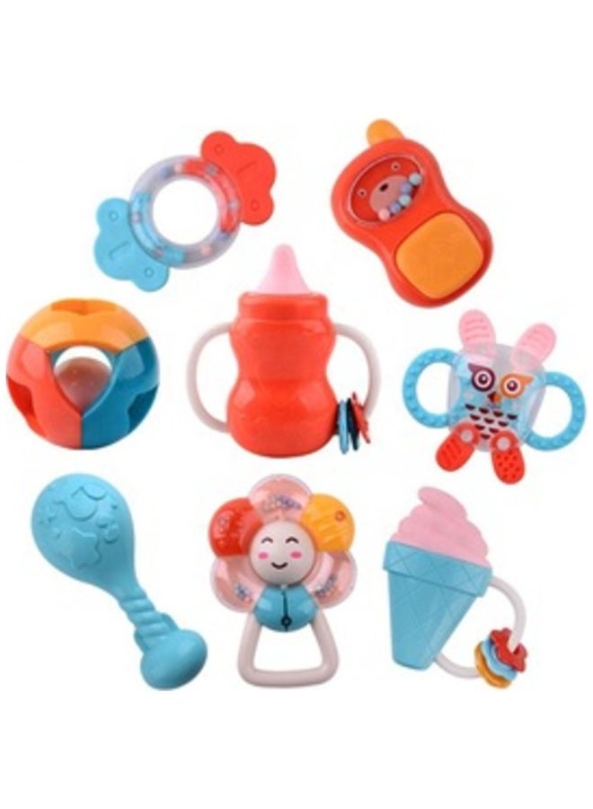 HUANGER طقم ألعاب رنين عضاضة، 8 قطع - Image 1