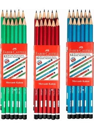 FABER-CASTELL - Faber Castell Coral Pencil Pack of 12 - Image 1