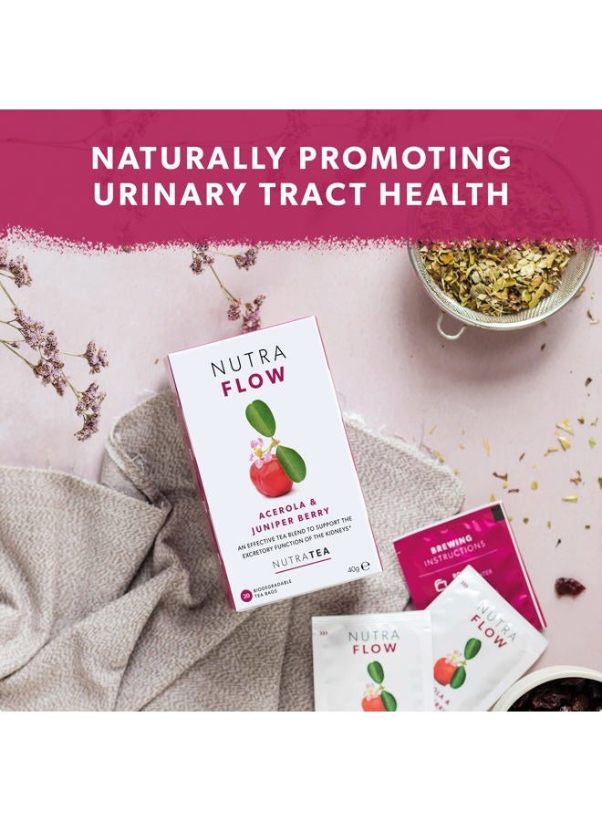 Nutra Tea NUTRAFLOW - UTI Tea | Thrush Tea – Includes Horsetail, Yarrow & Goldenseal - Eases Discomfort Within The Urinary Tract & Kidney - 20 Enveloped Tea Bags - by Nutra Tea - Herbal Tea - Image 4