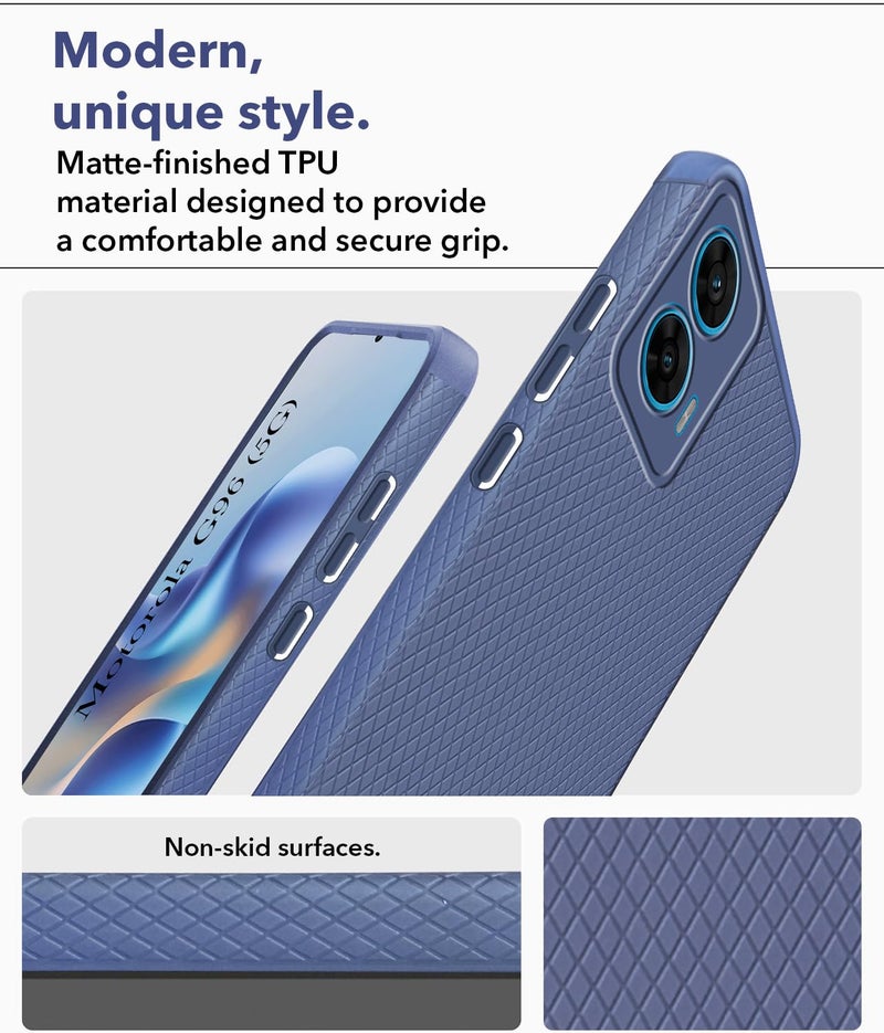 Jkobi Back Cover Case for Motorola Moto G96 (Liquid Silicone | Side Grip | Camera Protection) - Image 3