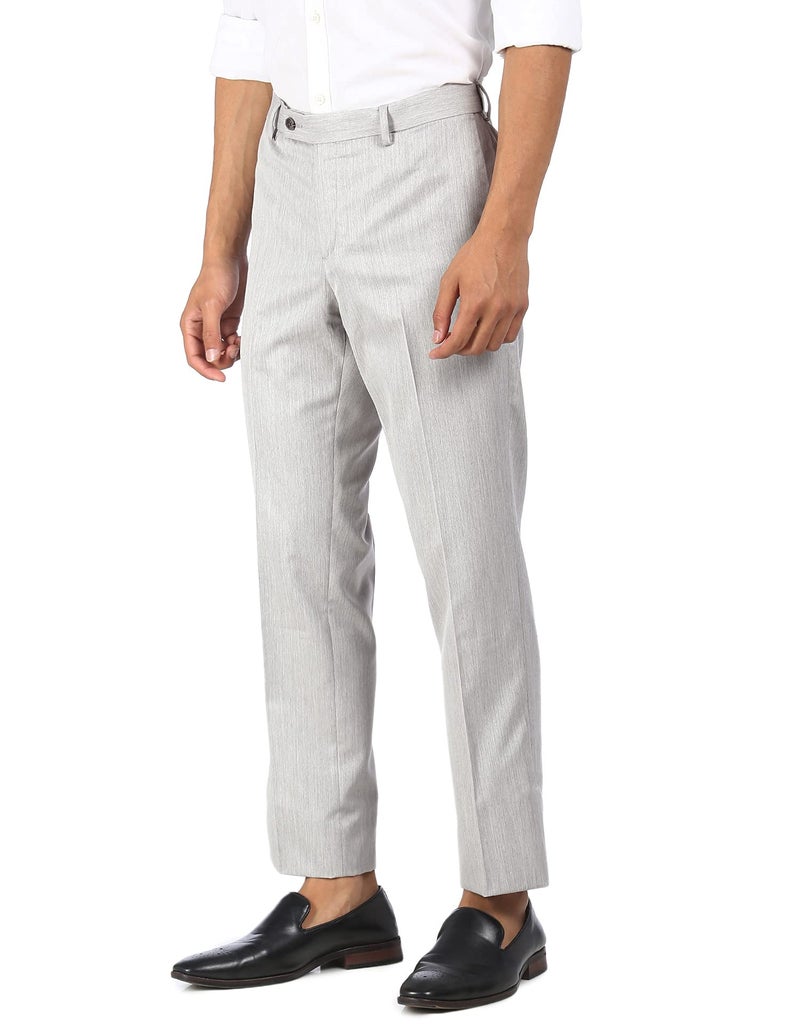 Arrow Men's Solid Tailored Fit Polyester Formal Trouser - Image 3