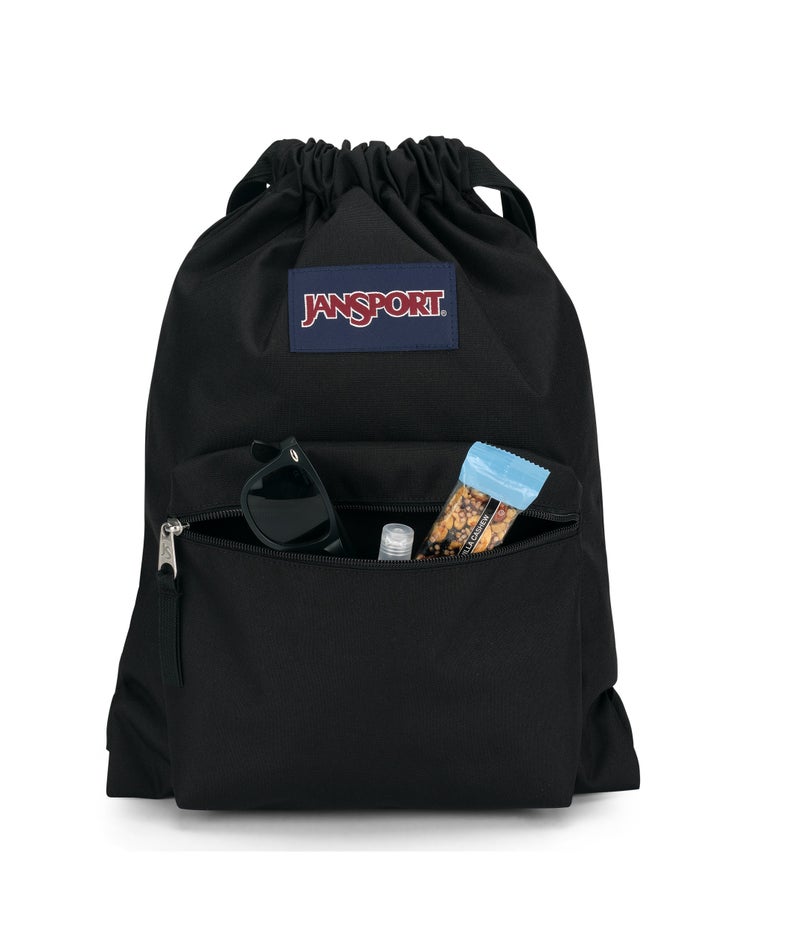 JanSport Drawsack Black Backpack - Image 3