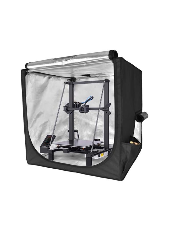 LONGER 3D Printer Warm Enclosure Fireproof and Dustproof 3D Printer Tent, Large Size (28.7"x30"x28.3") PVC Laminated Polyester Constant TEM, Suitable for 99% of 3D Printers on The Market - Image 2