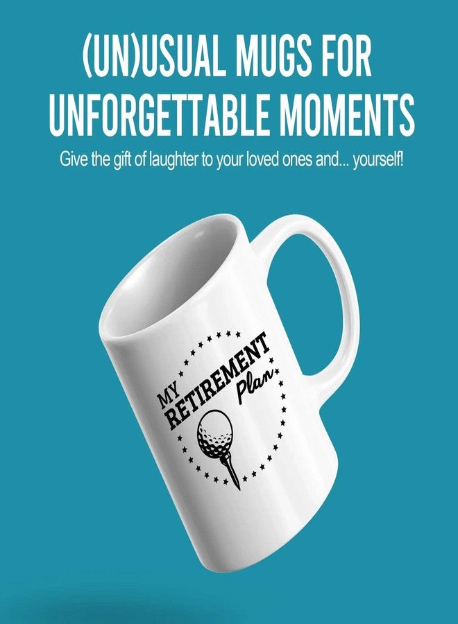Panvola My Golf Retirement Plan Golf Gifts For Dad Mom Husband Wife Retirement Gift Golf Player Golf Lover Coach Novelty Drinkware Ceramic Mug 11 oz White - Image 2