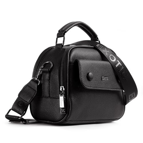 EXOTIC Women Embossed Texture Mini Boxy Design Sling bag for Women (BLACK) - Image 1