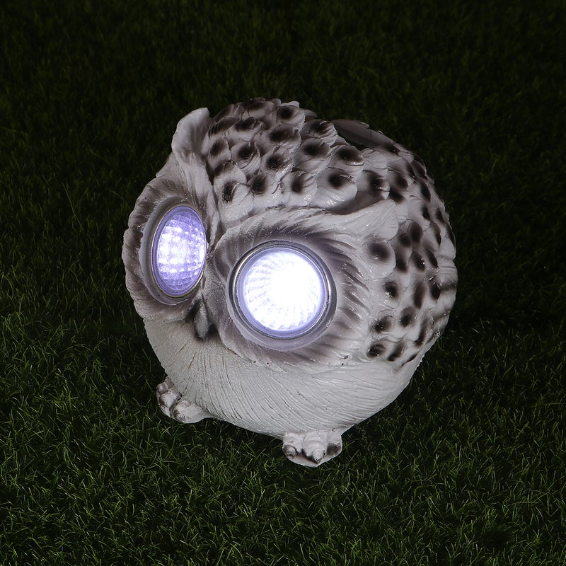 1Pc Resin Owl Plug Light Decor Night Light Silicone Decoration Ornament Light Animal (White) - Image 3