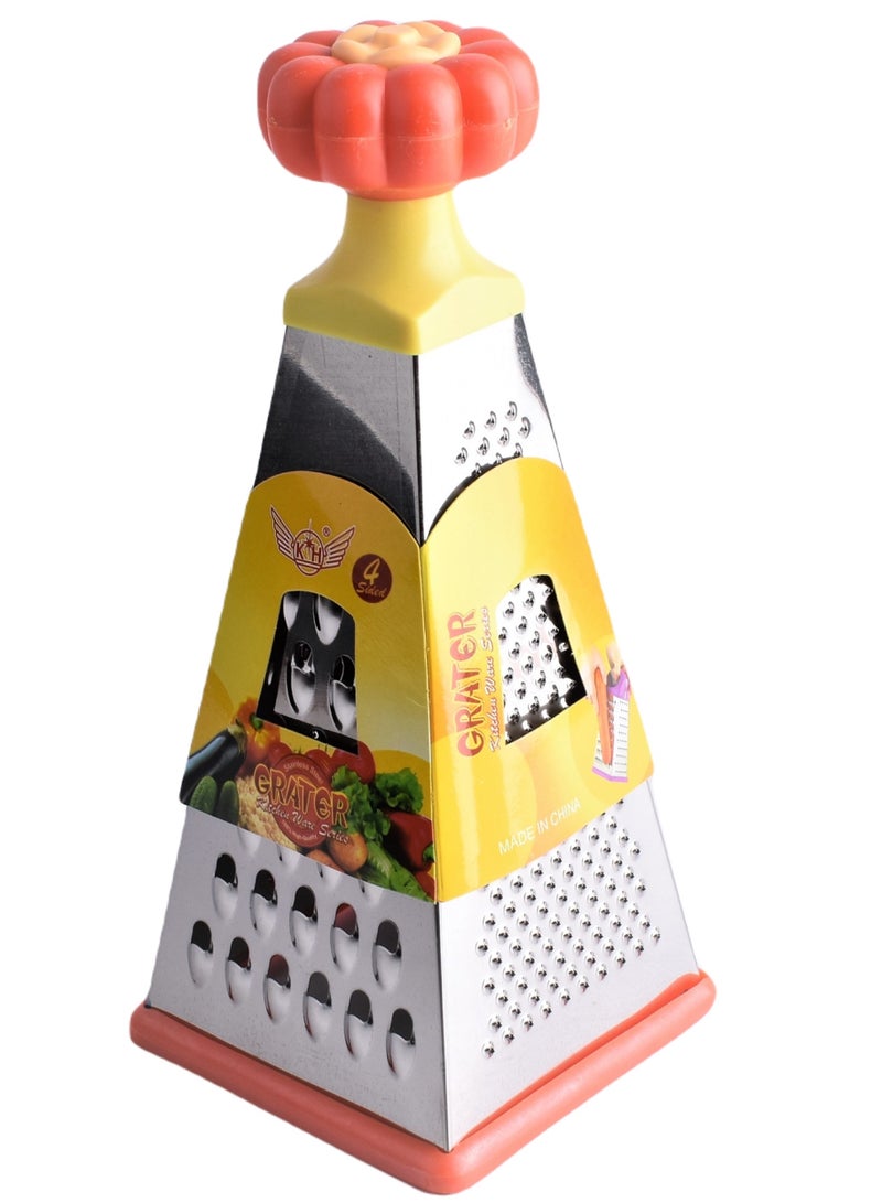 4-Face Grater Stainless Steel  10X10X23 CM - Image 1
