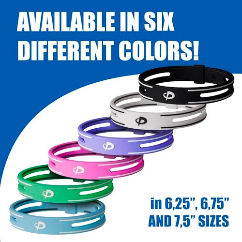 Phiten S-PRO Titanium Bracelet - Waterproof Sport Silicone Bracelet Wristband with Aqua-Titanium for Alternative Healing - Power Elastomer Zone with Micro Titanium Spheres - Pink, 6.75 Inch - Image 5