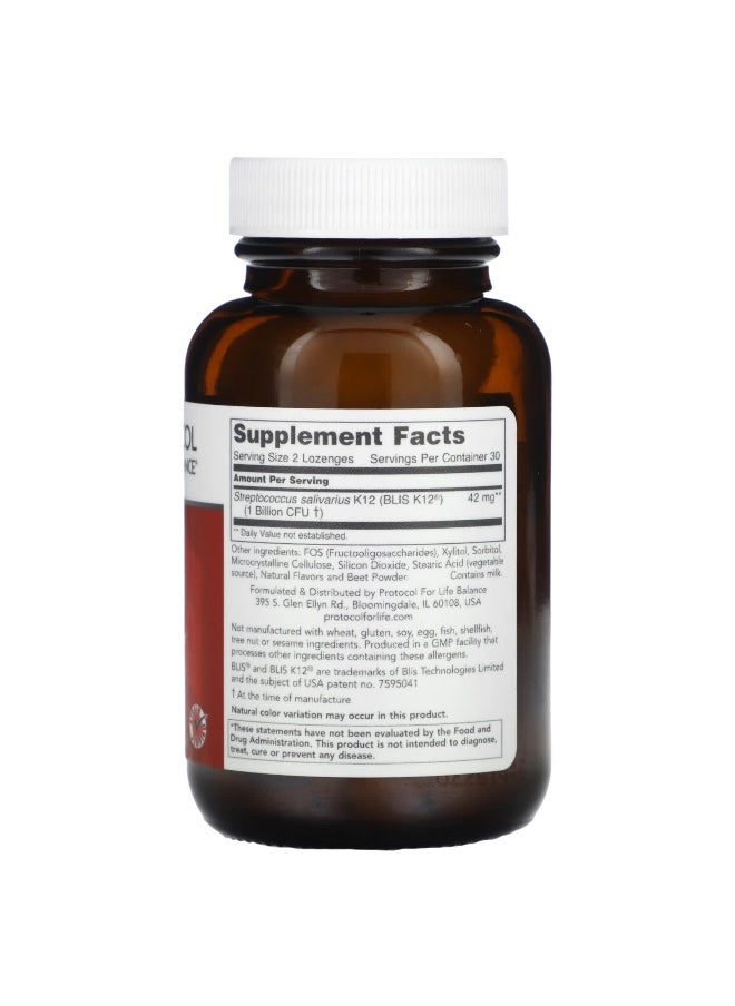 Protocol For Life Balance - Protocol for Life Balance, E.N.T. Biotic, 1 Billion, 60 Lozenges - Image 1