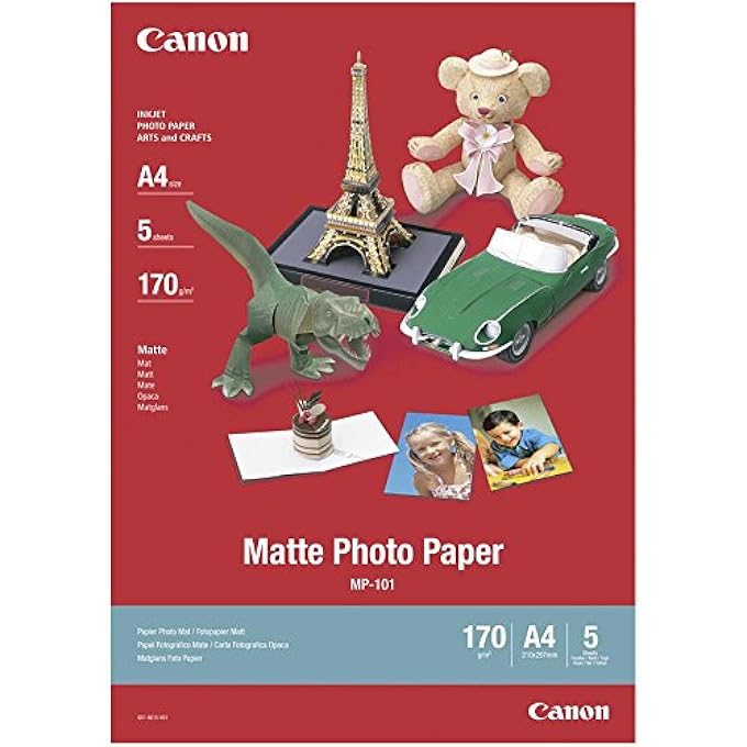 MP-101 - MATT PHOTO PAPER - A4 (210 X 297 MM) - 170 G/M2-5 SHE