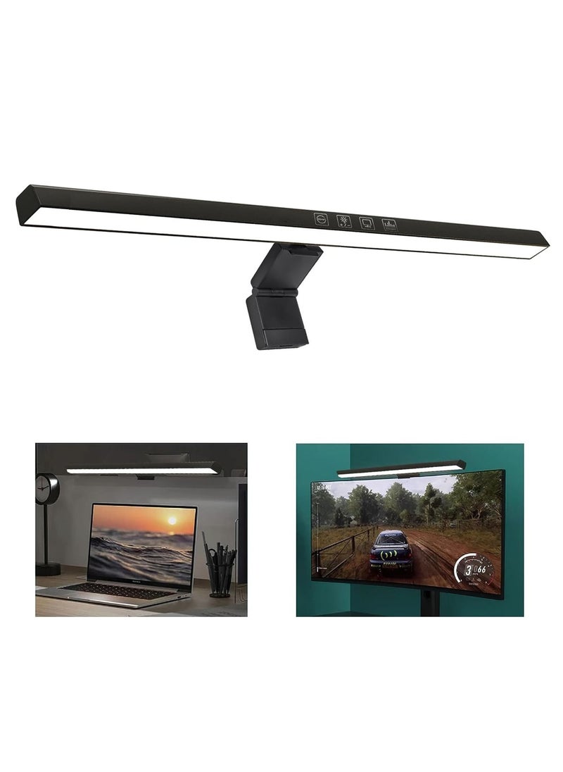 Generic - Glare-Free Screen Monitor Light Bar, USB LED Desk Lamp with 3 Color Temperature Modes, 7 RGB Light Modes with Stepless Dimming for Home/Office - Image 1