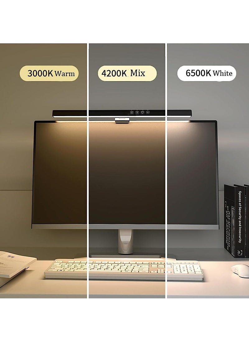Generic - Glare-Free Screen Monitor Light Bar, USB LED Desk Lamp with 3 Color Temperature Modes, 7 RGB Light Modes with Stepless Dimming for Home/Office - Image 1