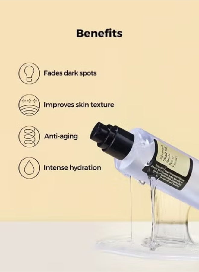 Pack Of 2 Advanced Snail 96 Mucin Power Essence 2x100ml - Image 2