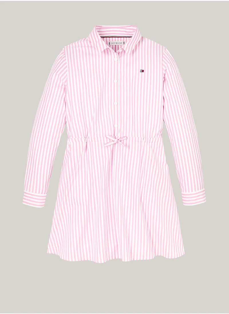 TOMMY HILFIGER Kids Striped Midi Dress