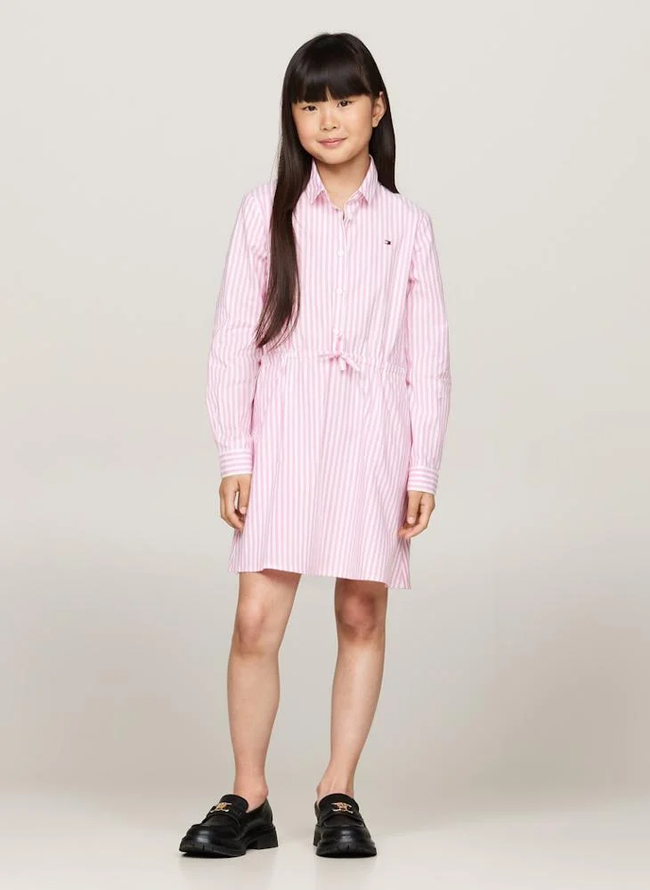 TOMMY HILFIGER Kids Striped Midi Dress