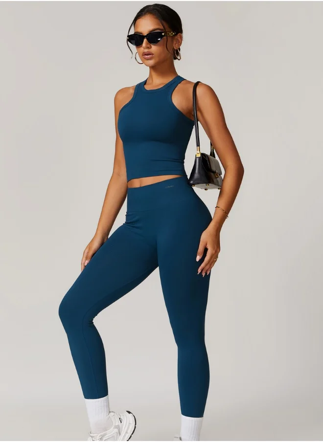 KAWN.YOGA Womens High Waist Contour Seamless Workout sport Leggings Yoga Pants Tummy Control Running Pants