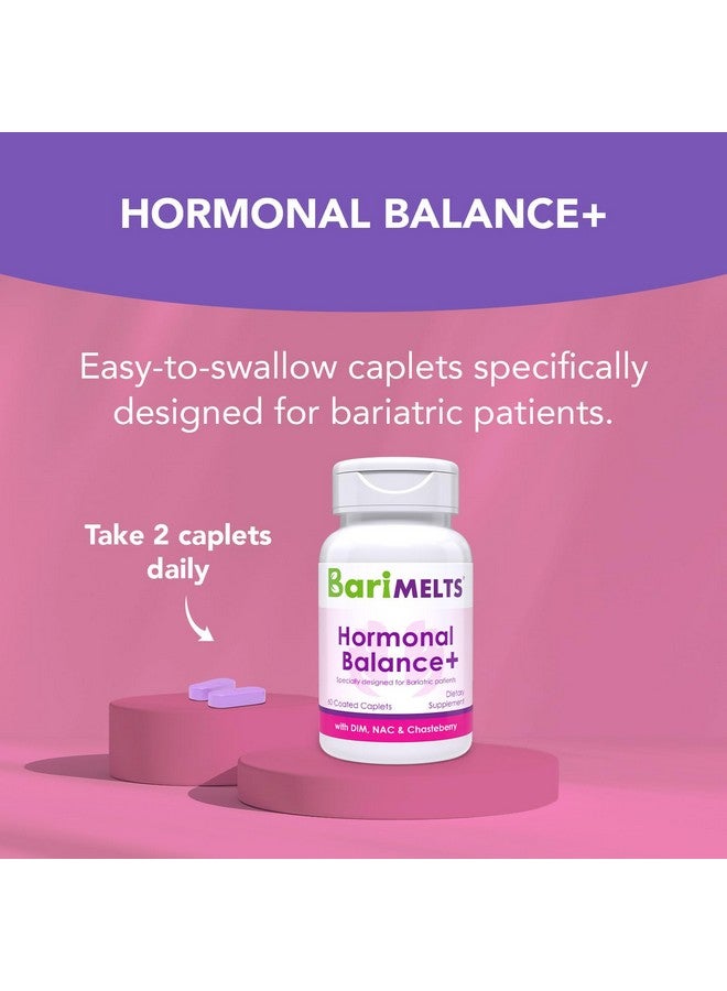 BariMelts Hormonal Balance+ with DIM, NAC & Chasteberry - 1 Month Supply (60 Caplets) - Post-Op Bariatric Supplement Supports Estrogen Metabolism and Hormonal Balance for Women - Image 3