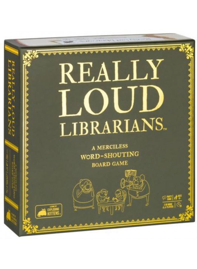 Exploding Kittens LLC Exploding Kittens LLC Really Loud Librarians - Fast-Paced Word-Shouting Board Game for Kids 8-12, Adults, Family Night Fun & Parties  - Image 1