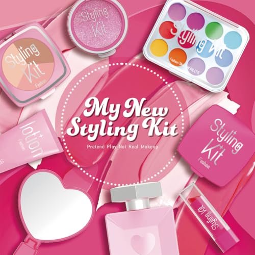 Cosaway Fake Makeup Kits for Girls Toys 3 4 5 Years Old Pretend Makeup Toys for Girls Birthday Gifts 35 Years Old Pink - Image 5