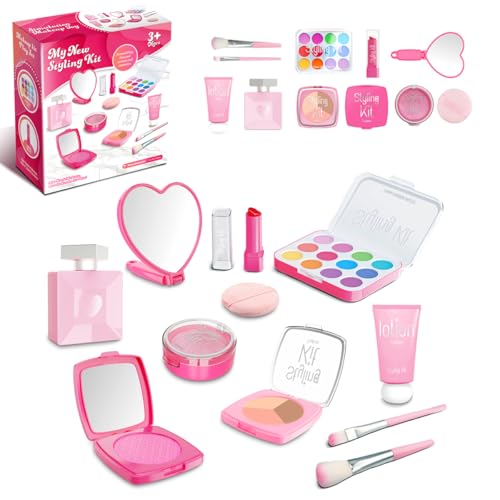 Cosaway Fake Makeup Kits for Girls Toys 3 4 5 Years Old Pretend Makeup Toys for Girls Birthday Gifts 35 Years Old Pink - Image 1