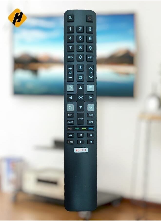 Generic Remote Control For Tcl 4K Screen Black 