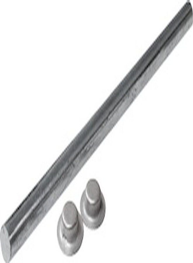 عمود بكرة SeaSense (0.625 - بوصة × 13-0.5- بوصة)، فضي