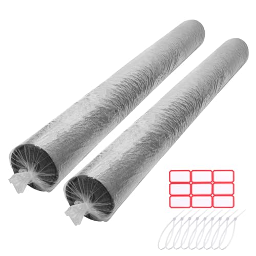 HFKPJRT 2 Pcs Rug Bags for Moving, Jumbo Plastic Carpet Rug Storage Bag Up to 9 x 12 Feet, Heavy Duty 4.7 Mil Carpet Bag with Zip Ties & Blank Labels for Storage, Moving, Packing, Shipping - Image 1