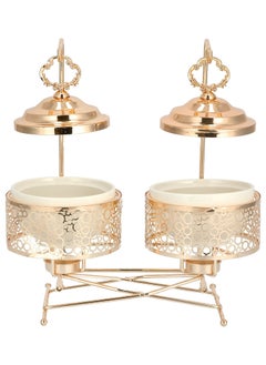 La Mesa 2 pieces Round Food Warmer Set With Candle Stand  - Image 1