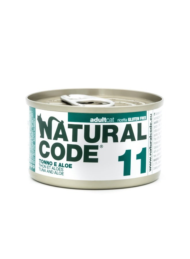 Natural Code 11 Cans Tuna & Aloe for Cats 85g