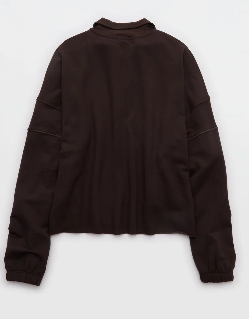 Aerie  OFFLINE By Aerie OTT Seamed Quarter Zip Sweatshirt for Women | Best Price UAE