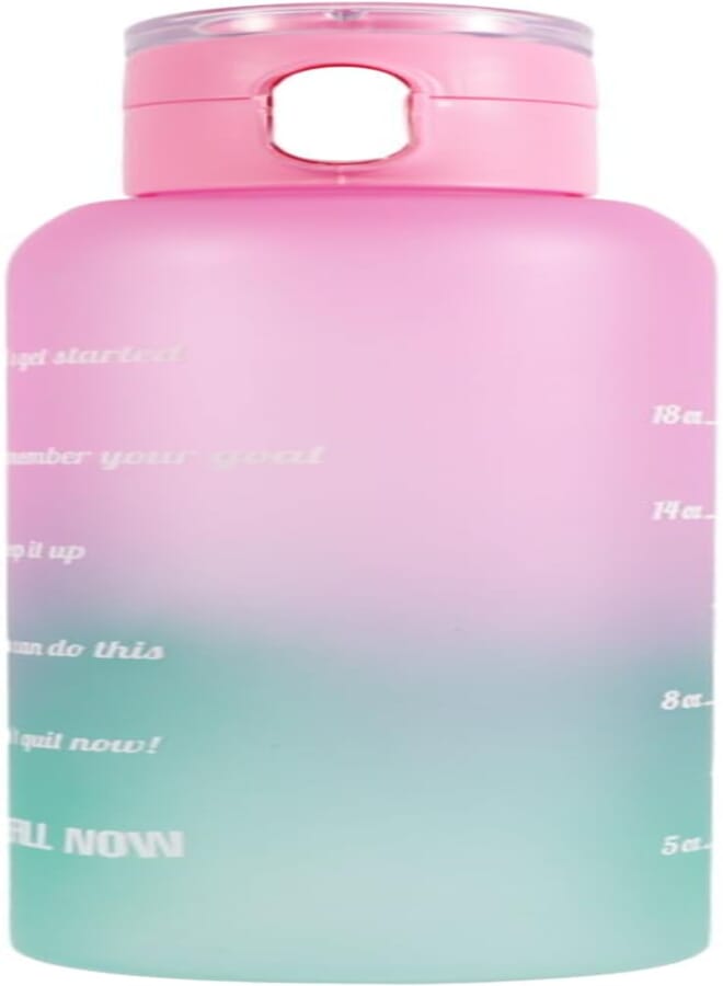 هيرفين زجاجة ماء هيريفين مزدوجة الطلاء مع علاقة في كيس بلاستيكي خاص - سعة 750 مل، متعددة الألوان، مانعة للتسرب، خالية من مادة BPA، صنع في تركيا (للمدرسة، الصالة الرياضية، الرياضة، الأنشطة الخارجية)