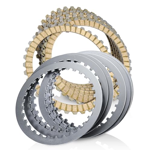MoKitDora Extra Clutch Plate Friction Steel Clutch Kit Compatible with 1991-2017 Sportster 1990-1997 Harley Big Twin 1991-2002 Buell All Models 17 PCS Big Twin Clutch Kit - Image 1