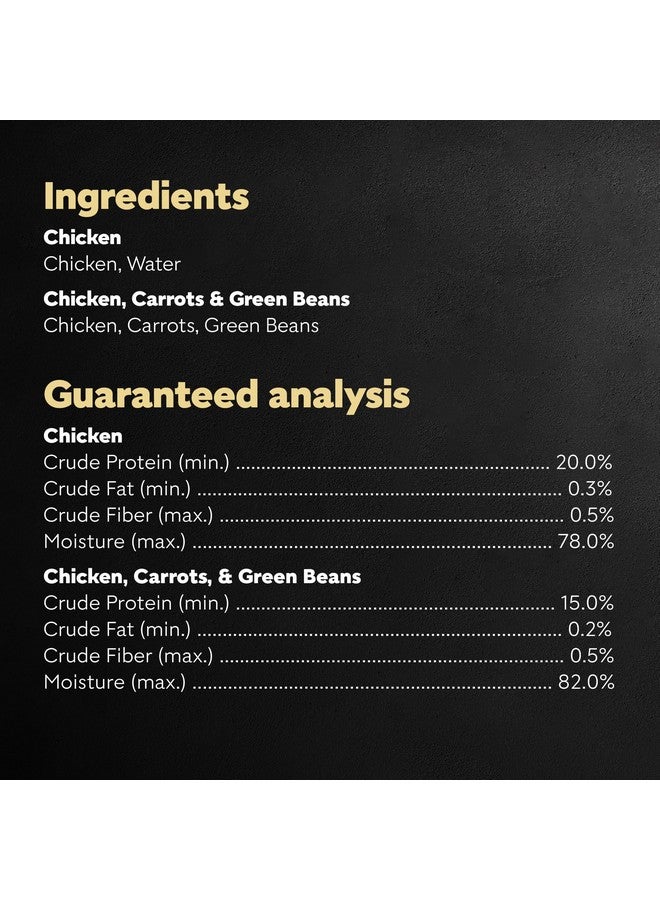 CESAR SIMPLY CRAFTED Adult Wet Dog Food Meal Topper Variety Pack, Chicken and Chicken, Carrots & Green Beans, 1.3 oz. Tubs, 8 Count (Pack of 2) - Image 4