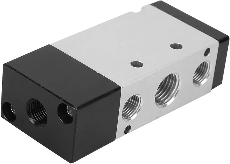 Aluminum Alloy 5 Way Pneumatic Control Valve 2 Position Mechanical Valve G1 2 Inch - Image 2