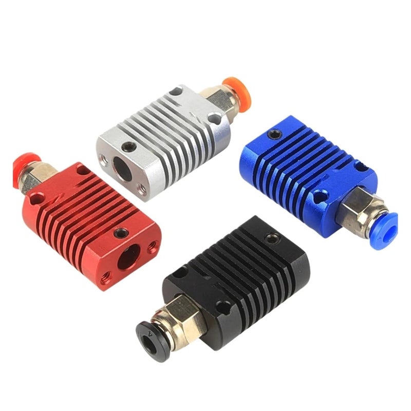 All Metal Hotend Extruder Heatsink Hot Head Mk8 Mk10 For Ender 3 CR10 CR10S 3D Printer Black 4 PCS - Image 3
