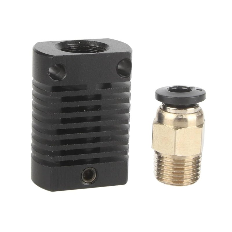 All Metal Hotend Extruder Heatsink Hot Head Mk8 Mk10 For Ender 3 CR10 CR10S 3D Printer Black 4 PCS - Image 2